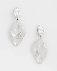 No Droop™ Silver Drop Clip-On Earrings