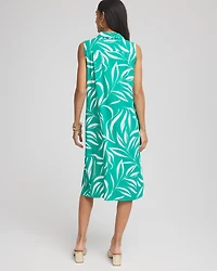 Rayon Silk Sleeveless Shirtdress