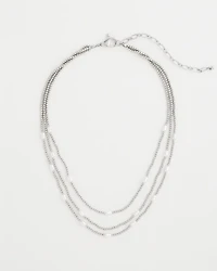 Pearlescent Bead Ball Short Necklace