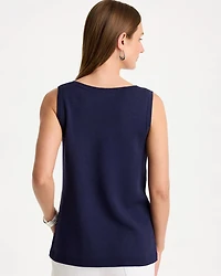 Ella Intarsia Scoopneck Sweater Tank
