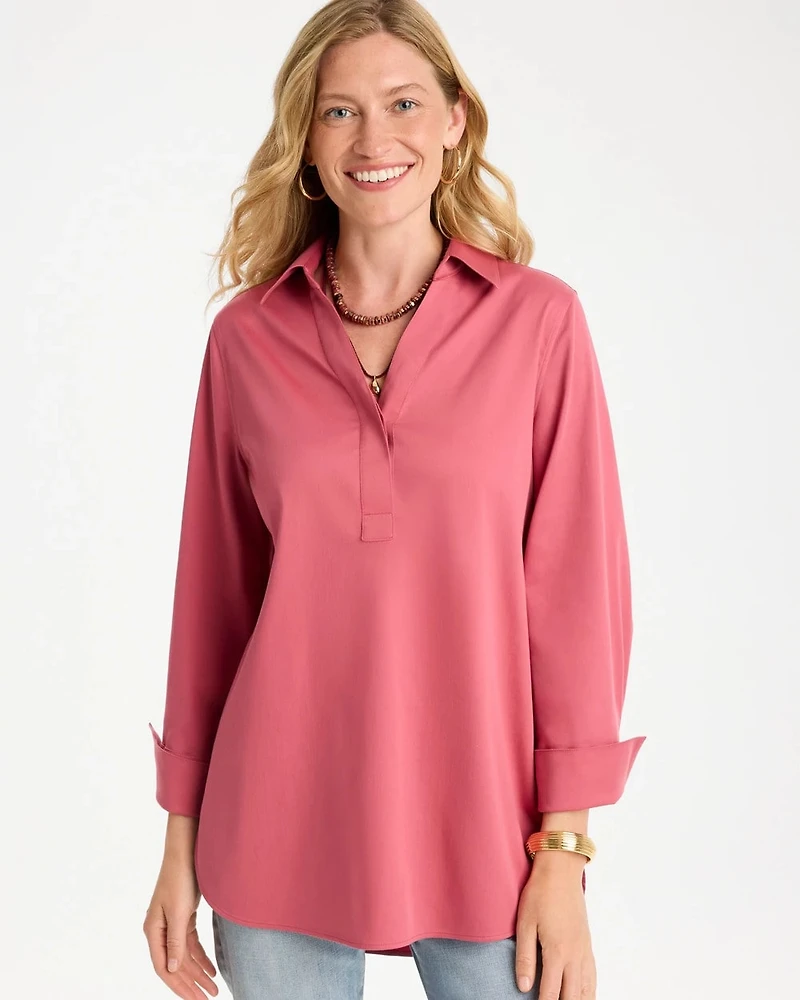 No Iron™ Stretch Popover Tunic