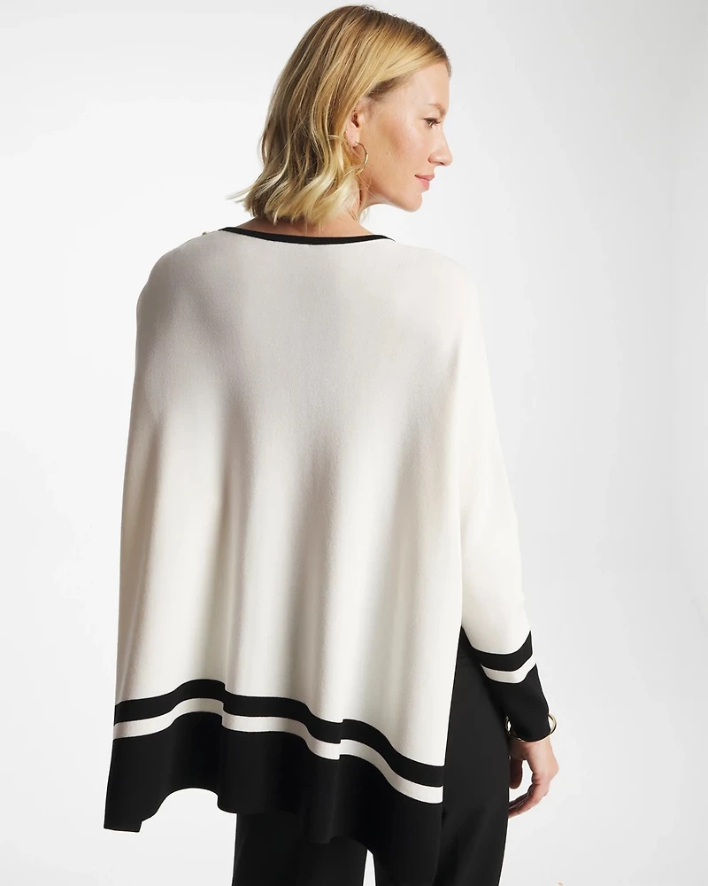 Button Detail Poncho