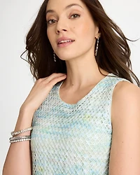 Mermaid Sequin Mesh Crochet Tank