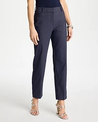 Emme Fly Front Straight Ankle Pants
