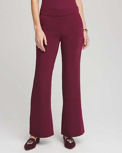 Crepe Flared Trouser Pants