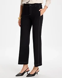 Emme Wide-Leg Ponte Pants