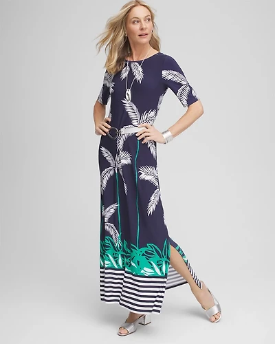 Tropical Nights Knit Maxi Dress