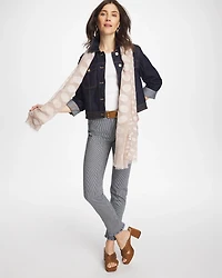 Pinnacle Stripe Girlfriend Ankle Jeans