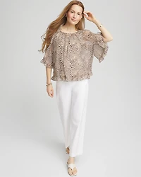 Animal Print Georgette Blouse