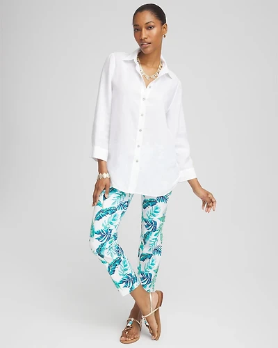 Brigitte™ Tropical Pull-On Cropped Pants