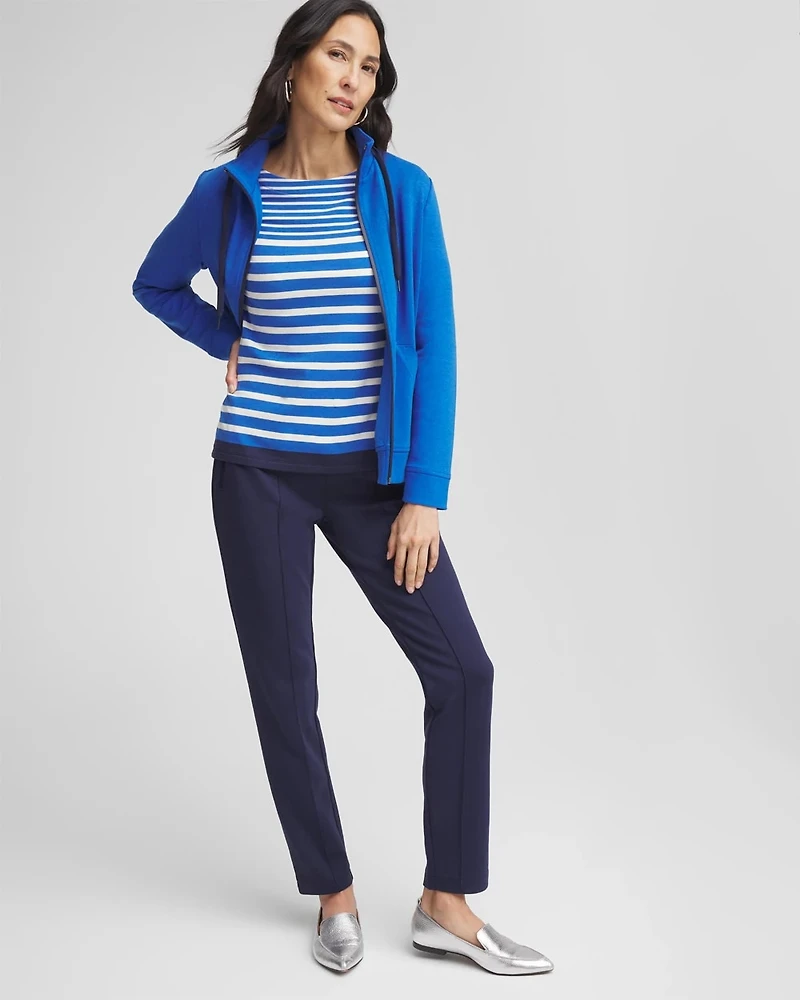 Zenergy® Striped Boatneck Mariner Tee