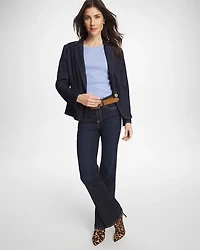 Ribbed Button Crewneck Tee