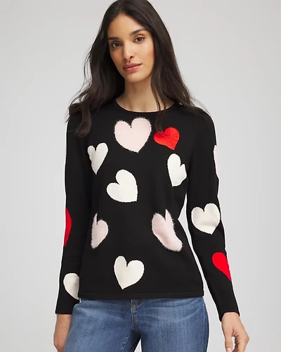 V-Day Multi-Heart Pullover