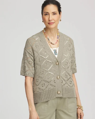 Short Button-down Cardigan