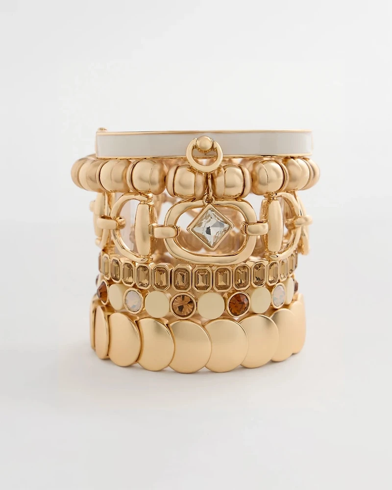 Goldtone Open Link Toggle Bracelet