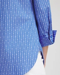 No Iron™ Dot Stripe Stretch Shirt