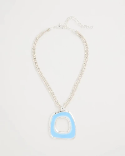 Sea Glass Inspired Pendant Necklace