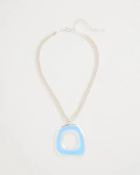 Sea Glass Inspired Pendant Necklace