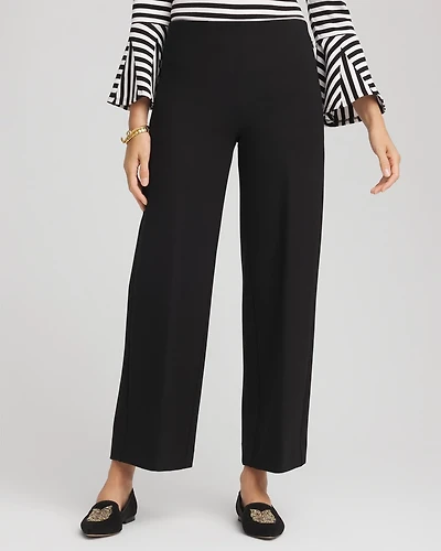 Juliet Slim Wide-Leg Cropped Pants