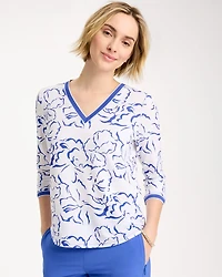 Zenergy® Slub Knit Mesh Trim Tee