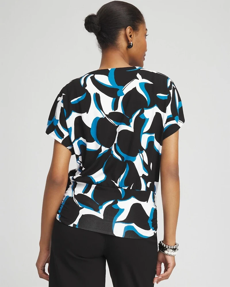 Touch of Cool™ Abstract Banded Hem Top