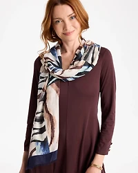 Zebra Zing Oblong Scarf