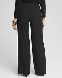 Petite Brigitte Embellished Wide Leg Pants