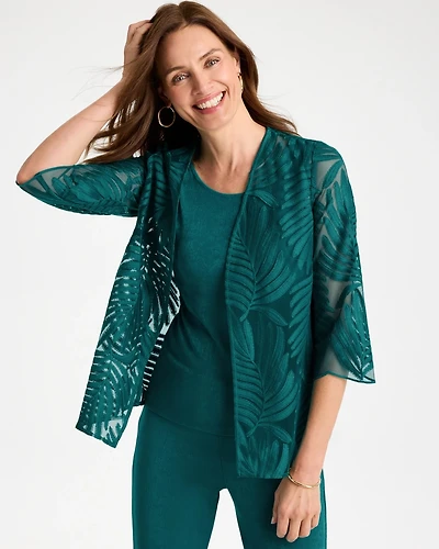 Travelers™ Collection Palm Frond Sheer Jacket