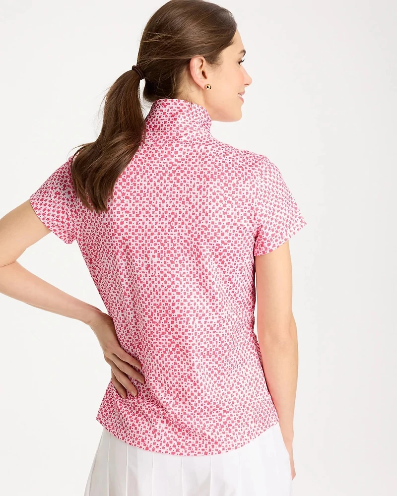 Zenergy® UPF Geo Half Zip Polo