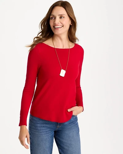 Ella Bateau Pullover Sweater