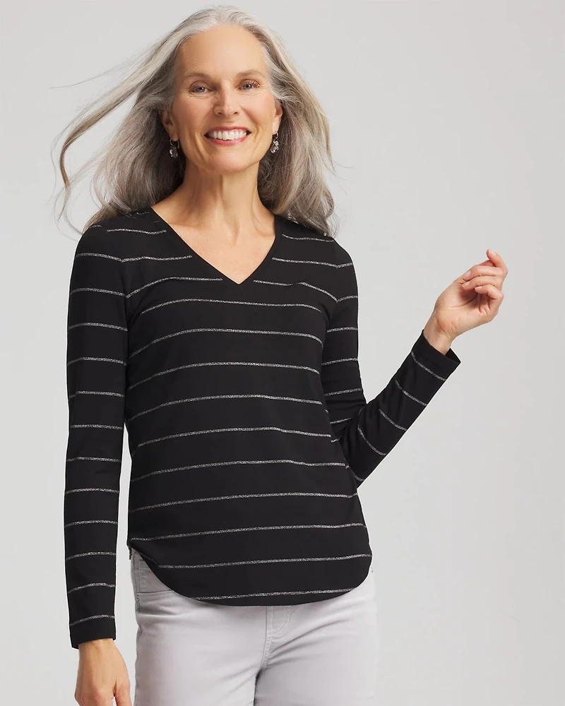 Touch of Cool™ Lurex Layering Tee