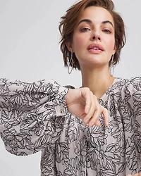 Crepe Embroidered Blouse