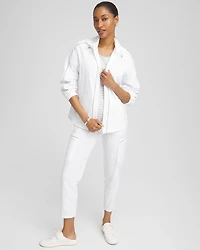 Zenergy® UPF Neema Zip-Front Caviar Trim Jacket