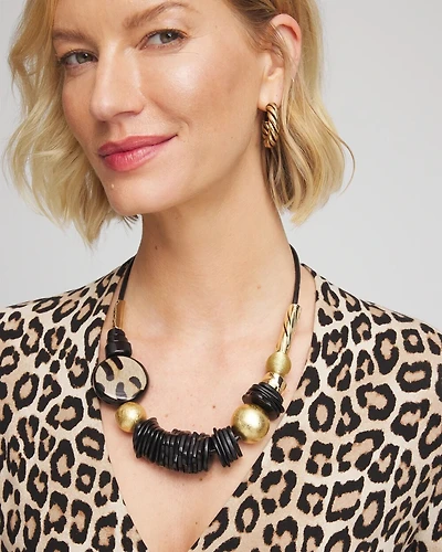 Black & Gold Short Necklace