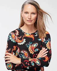 Touch of Cool Multi Paisley Layering Tee