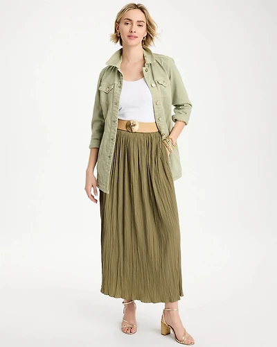 Sea Island Pull-On Maxi Skirt