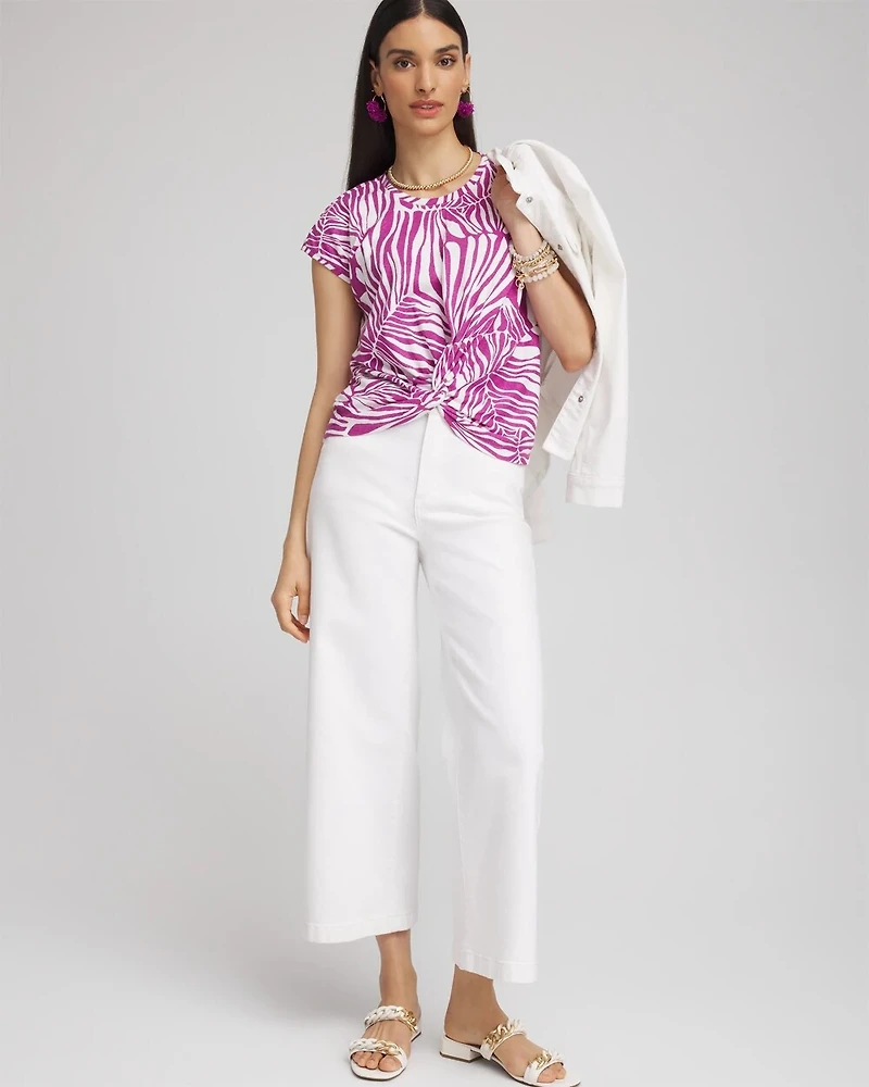 Jungle Inverted Knot Front Tee