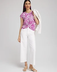 Jungle Inverted Knot Front Tee