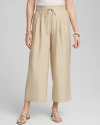 Lightweight Wide Leg Cropped Pants