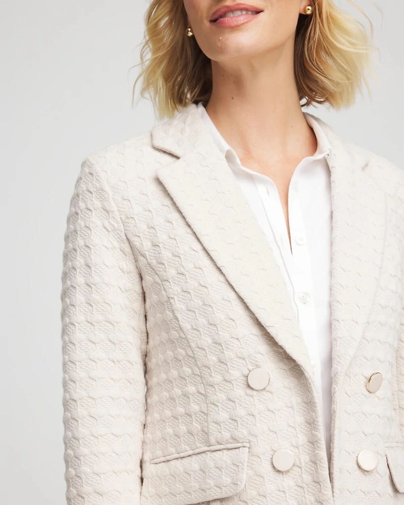 Textured Knit Blazer