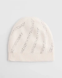 Embellished Striped Hat