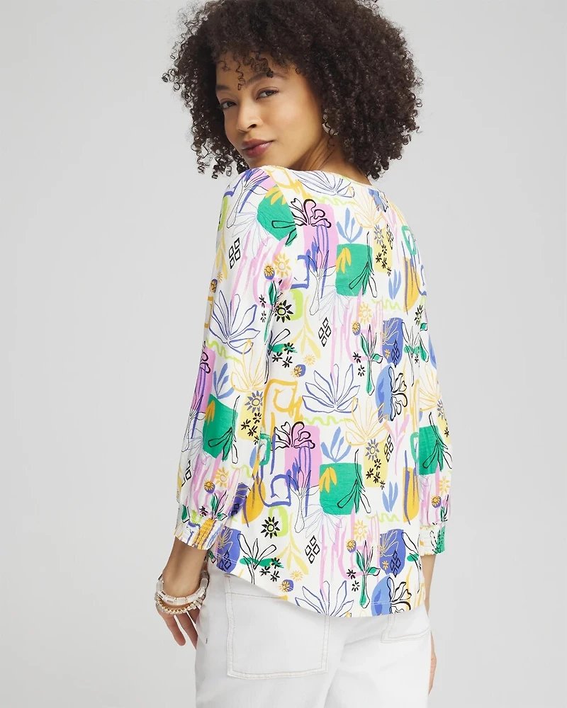 Touch of Cool™ Surreal Smock Sleeve Tee