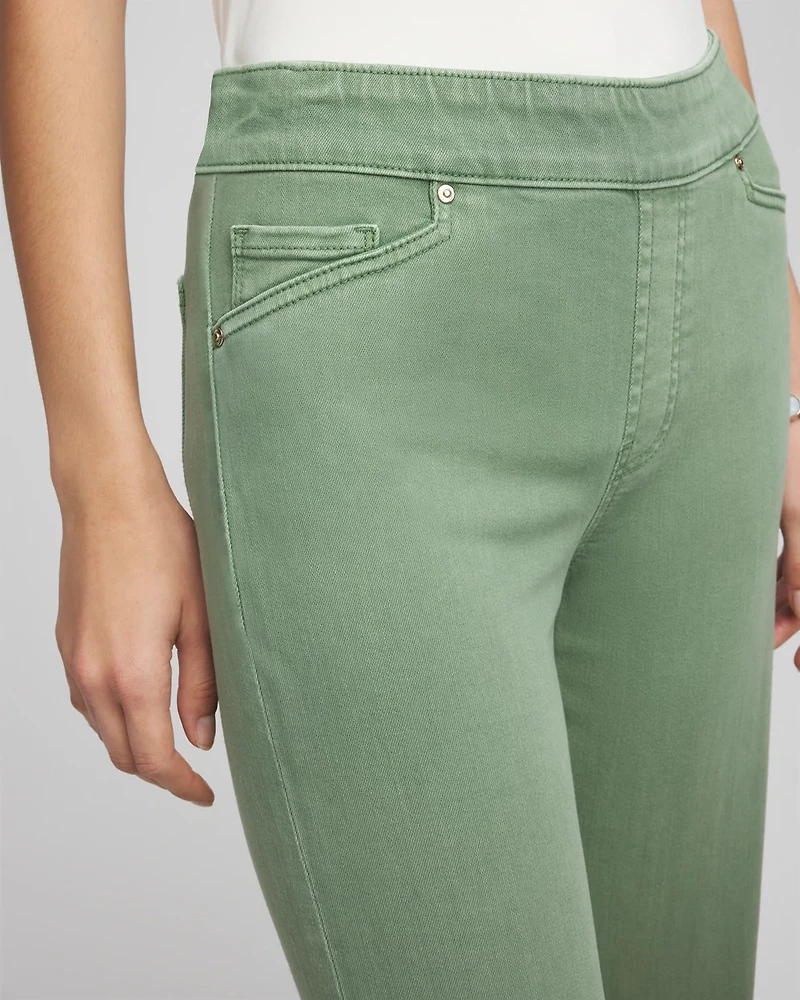 Relaxed-Leg Pull-On Jeans