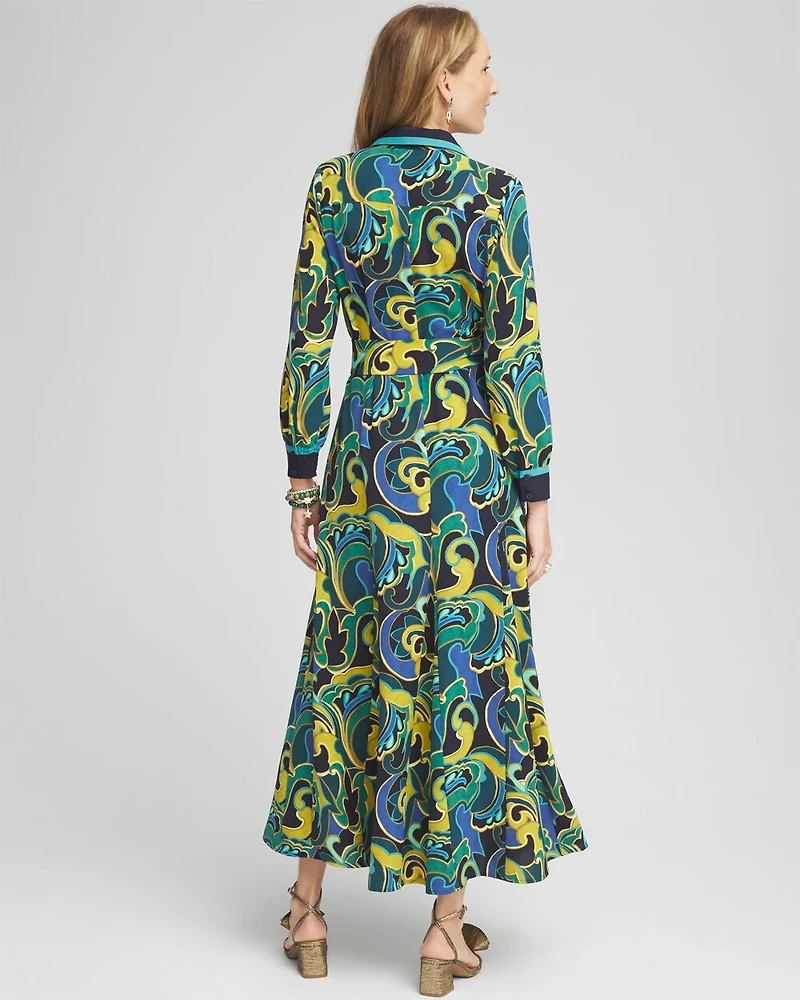 Petite Silky Twill Shirt Dress