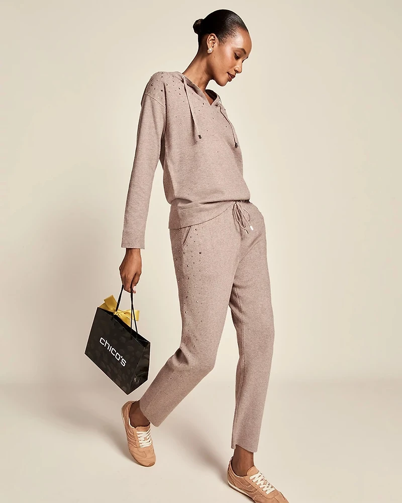 Zenergy® Luxe Rhinestone Ankle Pants