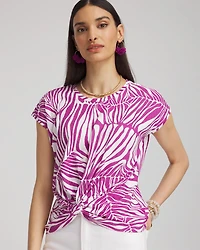 Jungle Inverted Knot Front Tee