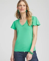 Flutter Sleeve Tee