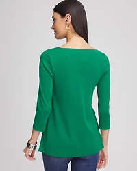 Pima Cotton Square-Neck Tunic