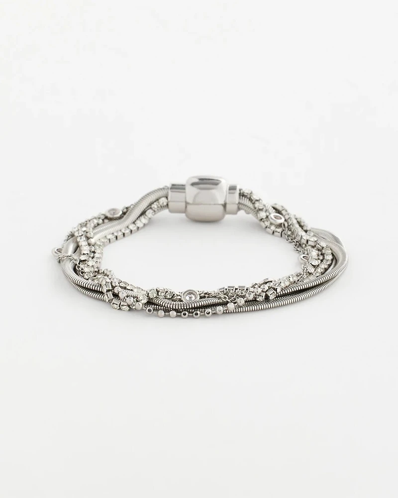 Silvertone Multistrand Bracelet
