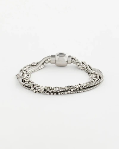 Silvertone Multistrand Bracelet